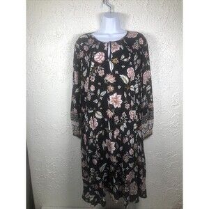 Old Navy Midi Dress Women's XL Fairy Grunge Boho Cottagecore Peasant floral